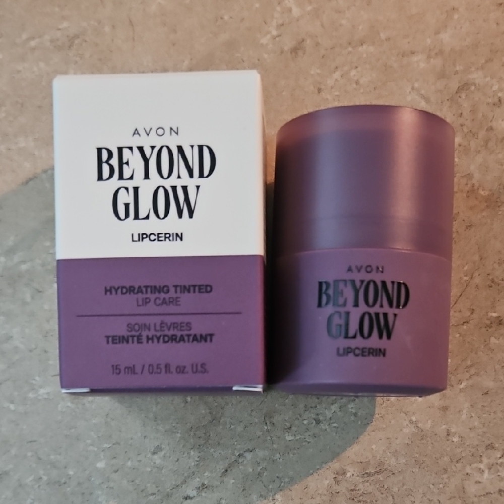 Avon Beyond Glow Lipcerin - Hydrating Tinted Lip Care in Purple